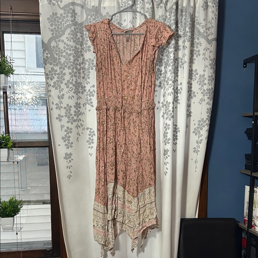 Knox Rose Pink and Cream Midi Dress